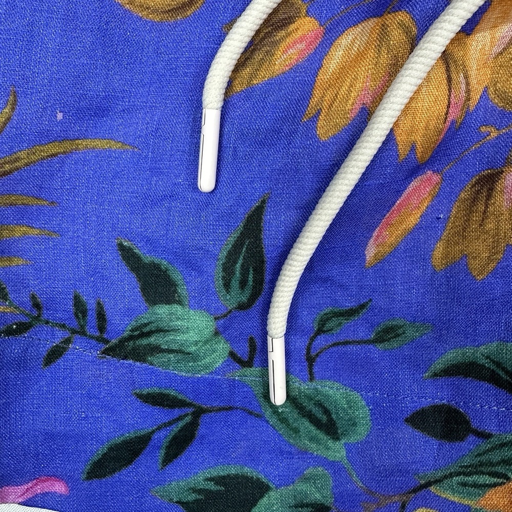 Zimmermann Tropicana Spliced Linen Shorts Size 3 US 8-10 Patchwork Floral Summer - Picture 4 of 12